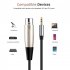 3 5mm Jack To XLR Cable 1 5m Male To Female Professional Audio Cable For Mixer Microphone Speaker Computer Phone black