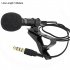 3 5mm Lavalier Microphone Vocal Stand Clip Tie Audio Video Lapel Microphone 1 5 meters straight