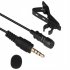 3 5mm Lavalier Microphone Vocal Stand Clip Tie Audio Video Lapel Microphone 1 5 meters straight