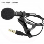 3.5mm Lavalier Microphone Vocal Stand Clip Tie Audio Video Lapel Microphone