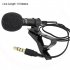 3 5mm Lavalier Microphone Vocal Stand Clip Tie Audio Video Lapel Microphone 1 5 meters straight