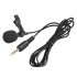 3 5mm Lavalier Microphone Vocal Stand Clip Tie Audio Video Lapel Microphone 1 5 meters straight