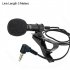 3 5mm Lavalier Microphone Vocal Stand Clip Tie Audio Video Lapel Microphone 1 5 meters straight