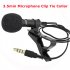 3 5mm Lavalier Microphone Vocal Stand Clip Tie Audio Video Lapel Microphone 3 meters straight