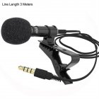 3.5mm Lavalier Microphone Vocal Stand Clip Tie Audio Video Lapel Microphone