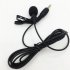 3 5mm Lavalier Microphone Vocal Stand Clip Tie Audio Video Lapel Microphone 3 meters elbow