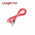 3 5mm Male to Male Car Aux Auxiliary Cord Stereo Audio Cable for Phone iPod  red