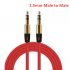 3 5mm Male to Male Car Aux Auxiliary Cord Stereo Audio Cable for Phone iPod  red