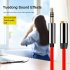 3 5mm Speaker Phone Headphone Extension Cable Aluminum Alloy Audio Cable Male To Female Connection Extension Cable black 1 meter