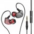 3 5mm Sports Earphones In ear Wired Gaming Earbuds Stereo Music Headphone For Computer Phones Tablets Silver Red  3 5mm 