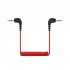 3 5mm TRS To TRS Audio Adapter Cable Compatible For Rode Wireless Go2 Microphone Sc2 Mobile Phone Camera red black