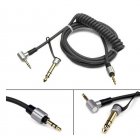 3.5mm To 3.5/6.5mm Replacement Stereo Audio Cable Wire Cord Adapter for Beats Edition PRO DETOX Solo HD Mixr Headphones black