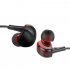 3 5mm Transparent In ear Earphone Subwoofer Stereo Sports Running Earbuds Wire control Game Headphones black