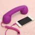 3 5mm Universal Phone Telephone Radiation proof Receivers Cellphone Handset Classic Headphone MIC Microphone Purple