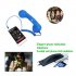 3 5mm Universal Phone Telephone Radiation proof Receivers Cellphone Handset Classic Headphone MIC Microphone Blue