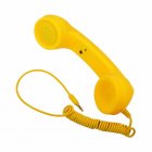 3 5mm Universal Phone Telephone Radiation proof Receivers Cellphone Handset Classic Headphone MIC Microphone Yellow