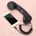 3 5mm Universal Phone Telephone Radiation proof Receivers Cellphone Handset Classic Headphone MIC Microphone Black