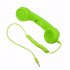 3 5mm Universal Phone Telephone Radiation proof Receivers Cellphone Handset Classic Headphone MIC Microphone Green