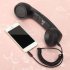 3 5mm Universal Phone Telephone Radiation proof Receivers Cellphone Handset Classic Headphone MIC Microphone Orange