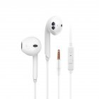 3.5mm Waterproof Wired Earphones With Microphone Volume Control Music Gaming In-ear Sport Headset Earbuds White