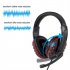 3 5mm Wired Gaming  Headset With Adjustable Microphone Volume Controller Noise Cancelling Headphones Compatible For Pc Gaming Black blue   transfer wire