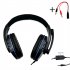 3 5mm Wired Gaming  Headset With Adjustable Microphone Volume Controller Noise Cancelling Headphones Compatible For Pc Gaming Black red   transfer wire