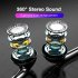 3 5mm Wired Headphones Bass Earbuds Stereo Earphone Music Sport Gaming Headset With Mic Black