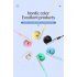 3 5mm Wired In line Earphones Subwoofer Headphones Semi in ear Earbuds With Microphone Calling Headset White