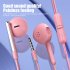 3 5mm Wired In line Earphones Subwoofer Headphones Semi in ear Earbuds With Microphone Calling Headset blue