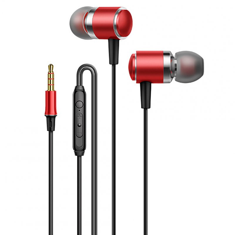 3.5mm in Ear Headset Bass Music Earphones Wire-controlled Smart Headphones