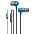 3 5mm in Ear Headset Bass Music Earphones Wire controlled Smart Calling Headphones with Microphone for Android V2 Gold