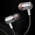 3 5mm in Ear Headset Bass Music Earphones Wire controlled Smart Calling Headphones with Microphone for Android V2 Silver