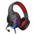 3  5mm usb Gaming  Headset Headphone Surround Sound Stereo Game Wired Colorful LED Earphone With Hd Microphone black