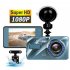 3 6 Inch Dual Lens Car  Driving  Recorder With A Bracket Wide angle Car Dvr Dash Cam Video Recorder G sensor 1080p Front Rear Cameras As shown