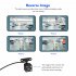 3 6 Inch Dual Lens Car  Driving  Recorder With A Bracket Wide angle Car Dvr Dash Cam Video Recorder G sensor 1080p Front Rear Cameras As shown