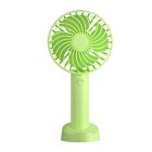 3.7V Handheld Mini Fan Portable Usb Rechargeable 1200mah Battery Electric Air Cooler With Mobile Phone Holder green