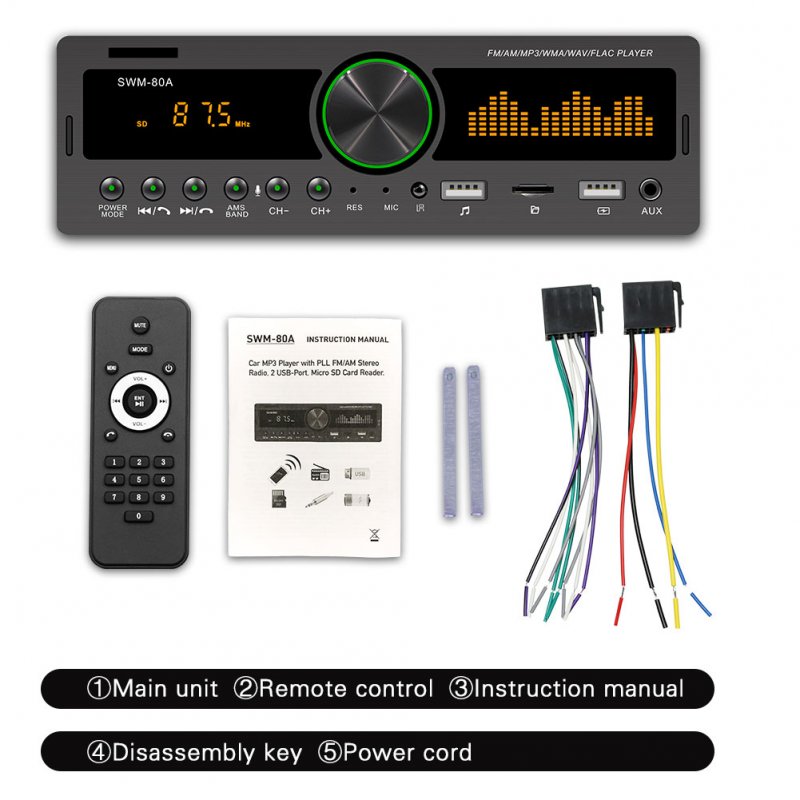 Media Player On-board Wireless Connection MP3 Player Usb Stick FM Radio 