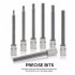 3 8 Inch Drive Extra Long Allen Hex Bit Socket Set 110mm  Metric  3mm To 10mm  S2 Material And Cr V Steel  7 Piece Set For Impact Drills And Ratchet Wrenches    1