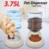 3 8L Automatic Food Water Feeder Dog Cat Drinking Bowl Large Capacity Dispenser Drinking fountain