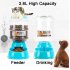 3 8L Pet Automatic Feeder Drinking Fountain Storage Barrel for Dogs Teddy Cat Supplies Automatic drinker light green