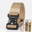 3 8cm Men Tactical Belt Army Fans Outdoor Training Belt   Khaki