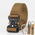 3 8cm Men Tactical Belt Army Fans Outdoor Training Belt   Brown