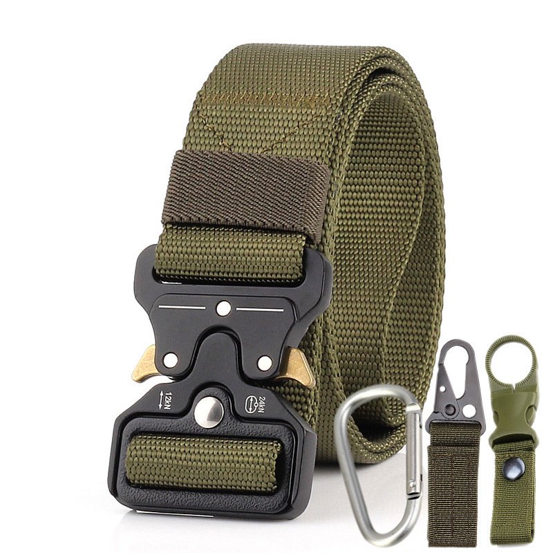 Men Tactical Belt Army Green