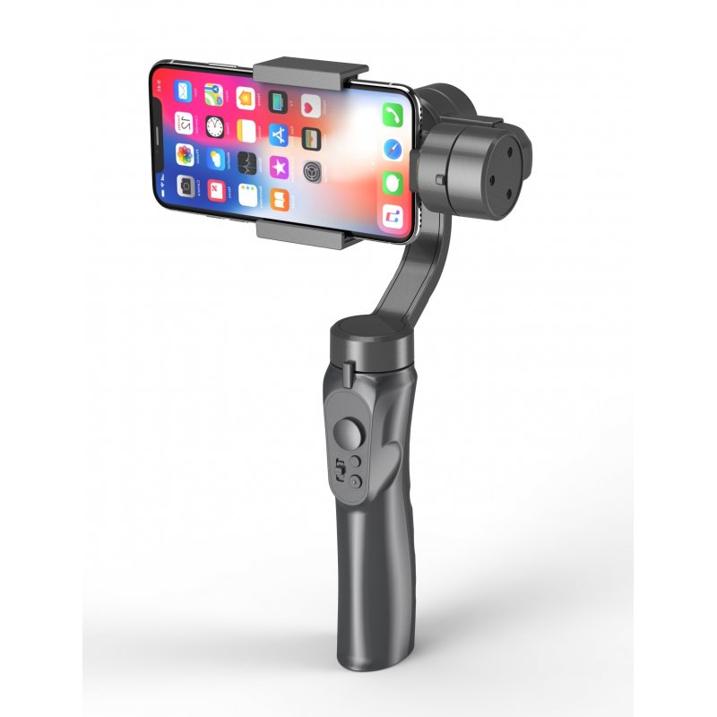 3-Axis Handheld Smartphone Gimbal Stabilizer for iPhone X 8Plus 8 7 Android Sports Cameras gray