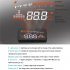 3  Car HUD Projector Head Up Display Speed Warning Fuel OBD II Speedometer