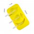 3 Cavities Silicone Ice Cream Mold Reusable Ice Cubes Tray Popsicle Mold with Stick random Watermelon Corn Classic Box