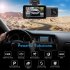 3 Channel Car Dash Cam  1080P Built In WiFi Dash Camera Front Inside Rear  Motion Detection  Loop Recording  3  Screen Infrared Night Fill Light black