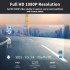 3 Channel Car Dash Cam  1080P Built In WiFi Dash Camera Front Inside Rear  Motion Detection  Loop Recording  3  Screen Infrared Night Fill Light black