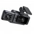 3 Channel Car Dash Cam  1080P Built In WiFi Dash Camera Front Inside Rear  Motion Detection  Loop Recording  3  Screen Infrared Night Fill Light black
