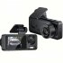 3 Channel Car Dash Cam  F2 0 1080P Full High Definition Dash Camera Front Inside Rear  140 Degree Wide Angle  Motion Detection  Loop Recording black